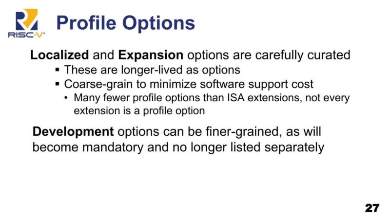 SiFive Profile Options