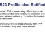 SiFive RVB23 Profile also Ratified