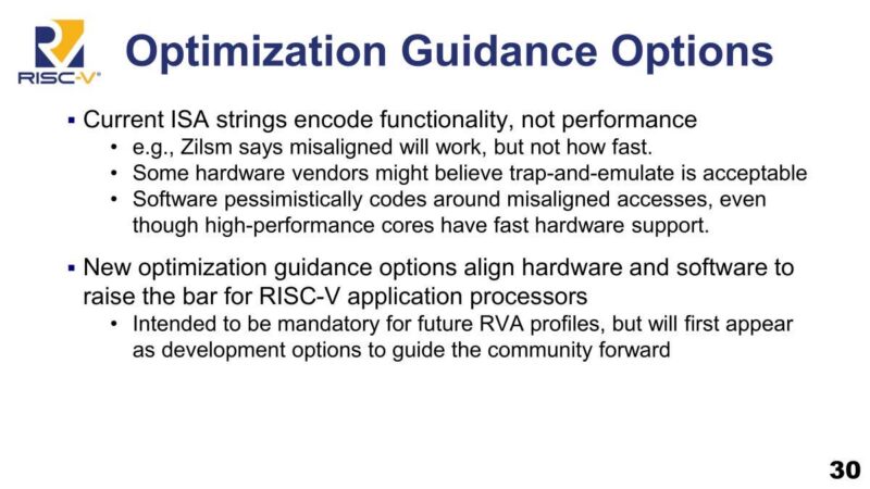 SiFive Optimization Guidance Options