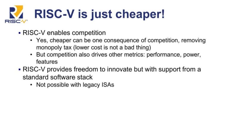 SiFive RISC-V is just cheaper!