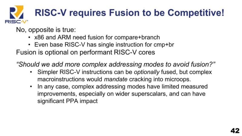 SiFive RISC-V requires Fusion to be Competitive!