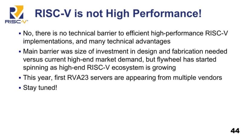 SiFive RISC-V is not High Performance!