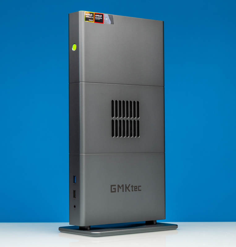 GMKtec EVO-X3 AI Mini PC-Front Angled 3