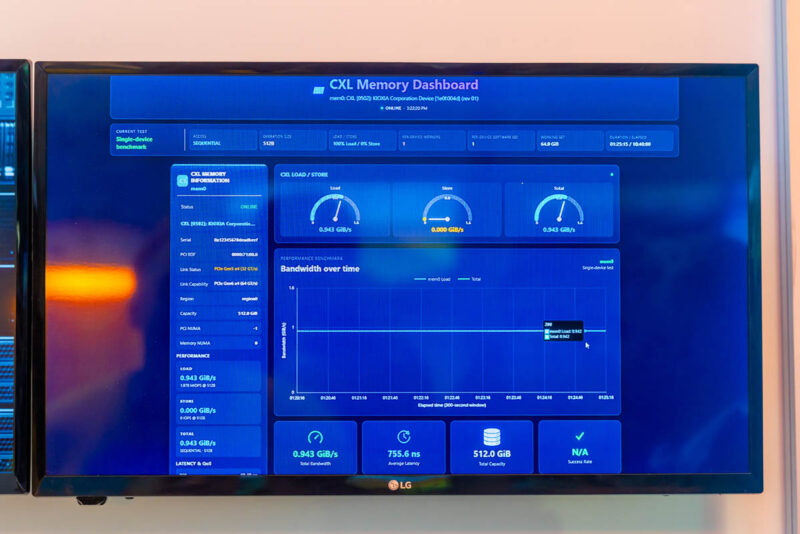 KIOXIA-XL1 E3.S SSD CXL Memory Dashboard 2