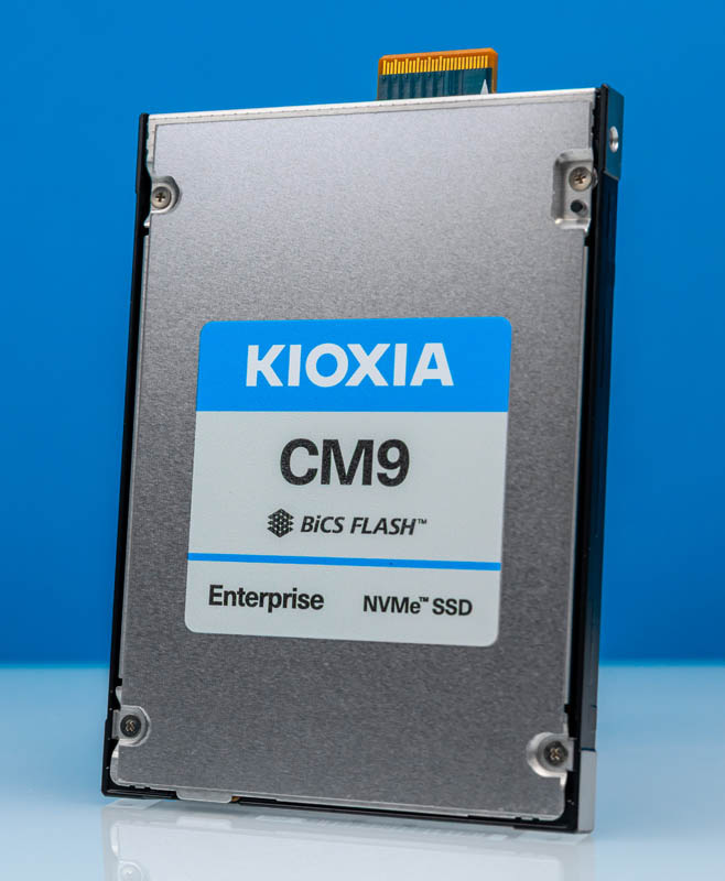 KIOXIA CM9 E3.S Enterprise NVMe SSD-Top Angled 1