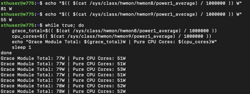 NVIDIA Grace GB300 Idle Power Consumption Module and Cores