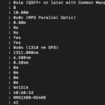 NVIDIA MMS1X00-N5400 QSFP112 1310NM 400Gbps ethtool module information