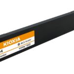 Kioxia LD4 E1.L SSD in slot-in orientation