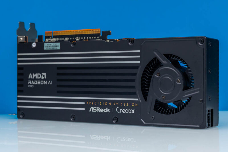 ASRock AMD Radeon AI PRO R9700 Creator-Top Angled 1 ASRock AMD Radeon AI PRO R9700 Creator-Top Angled 1