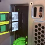 Gigabyte W775 NVIDIA ConnectX-8 SuperNIC Ports with two 400G DR4 Optics Large