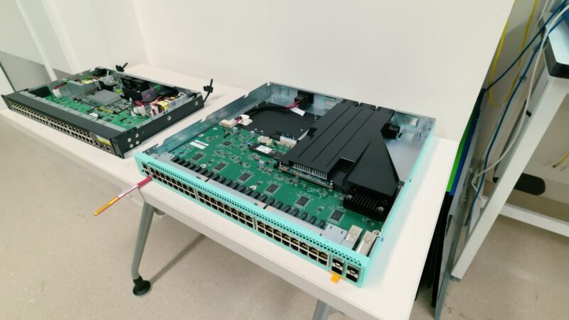 STH AWS Networking Lab Tour - AWS custom 1GbE management switch front panel