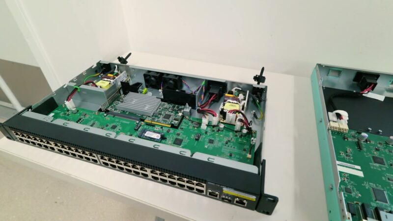 STH AWS Networking Lab Tour - AWS serial console server with cover removed