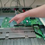 STH AWS Networking Lab Tour – I2C telemetry board inside the AWS switch
